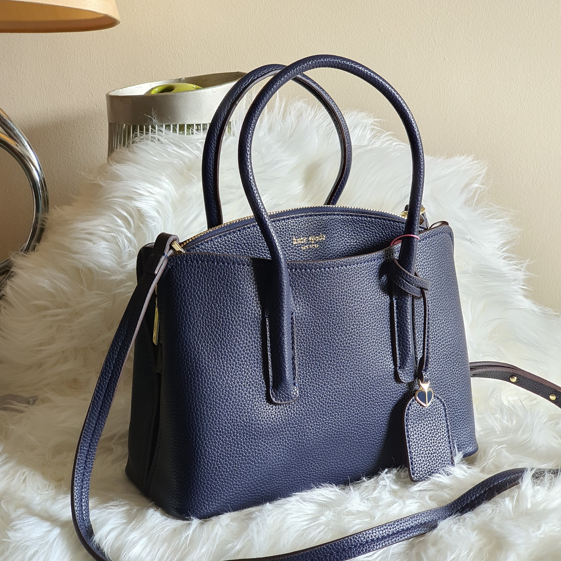 Leather crossbody bag Kate Spade Navy in Leather - 30712839