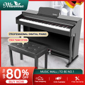 Minsine 88-Key Digital Piano with Hammer-Action, Bench, Same-Day Delivery