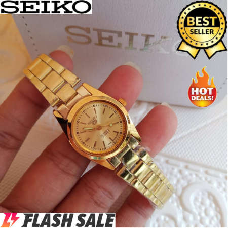 Seiko Women's All Gold Automatic Watch - 21 Jewels