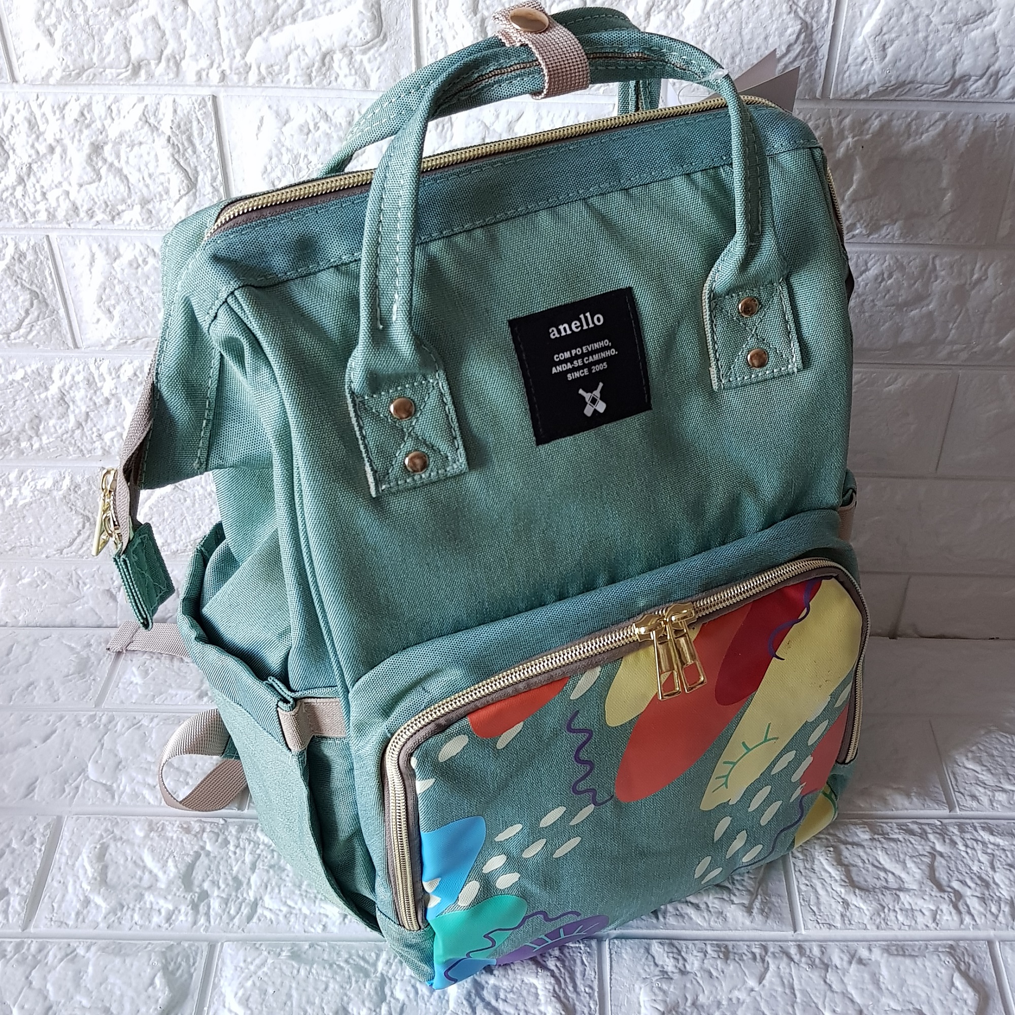 Original A.N.E.L.L.O Japan Multi-functional Diaper Bag - Mint