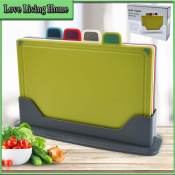 LL 5in1 Chopping Board Set with Storage Case, Color Coded