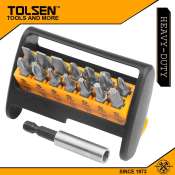 Tolsen 15pcs Magnetic Screwdriver Bit Set For Drill 20365