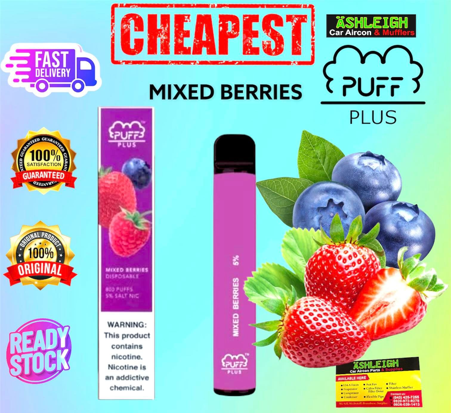 Puff Bar Plus Mixed Berries