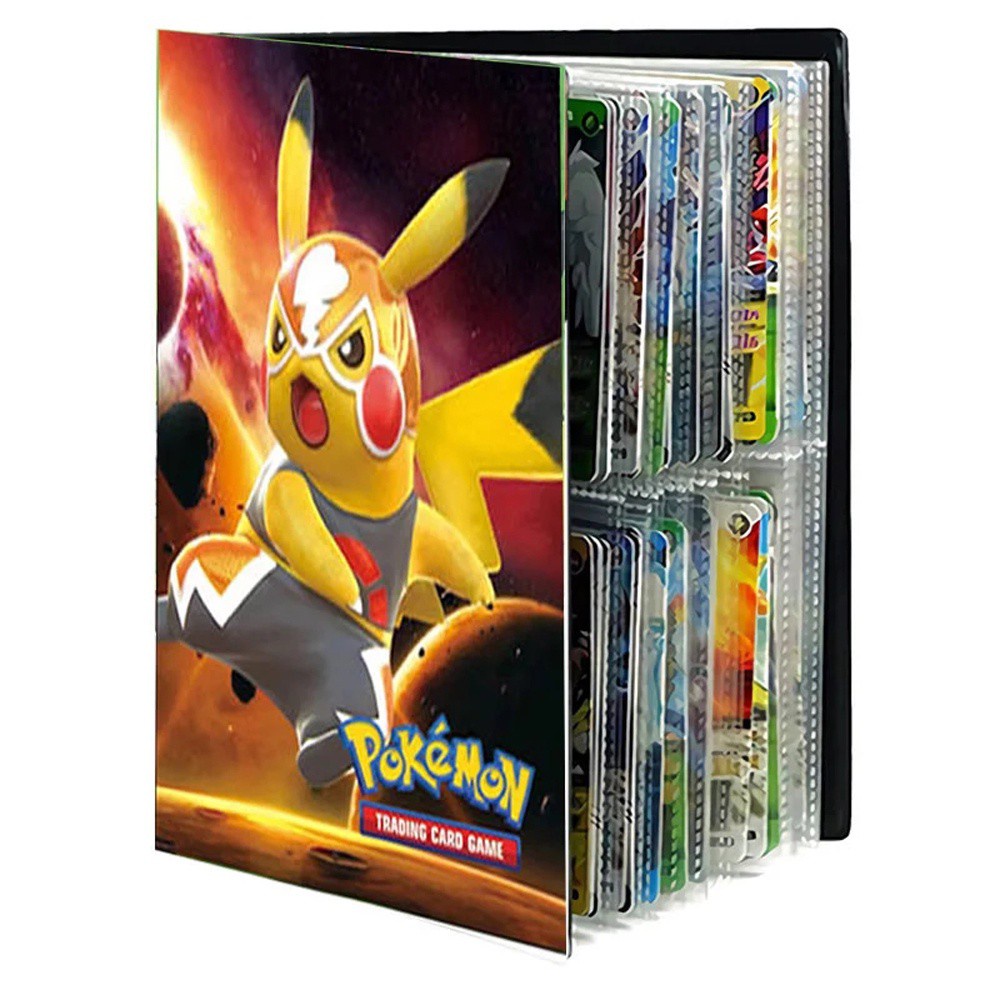 Pokemons Toys Game Cards Album Cartoon Cards Album Book Pokemon Cards Album Bluesky Collection Folder 240Pcs Card Collectors Binder Folder for Gifts Card Holder