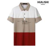 HUILISHI Men's Cotton Polo Shirt - Short Sleeve, S-XL