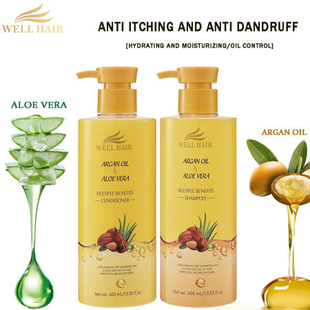 Well Hair Argan Oil & Aloe Vera Shampoo & Conditioner