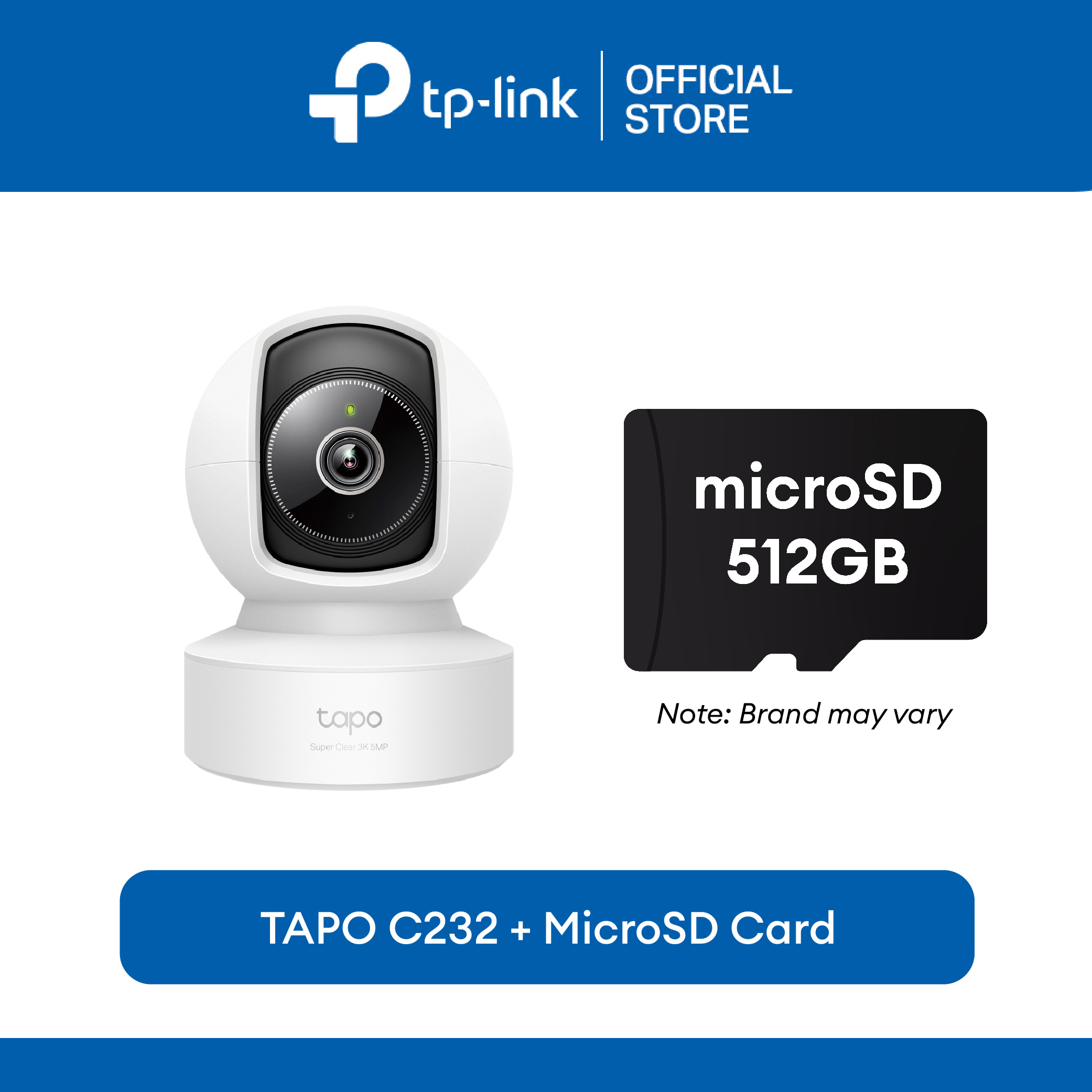 TP-Link Official Store / Tapo C232 / 3K 5MP Pan/Tilt AI Home WiFi IP Security Cctv Sale Camera Connect to Cellphone with Mic and Speaker - Image 2