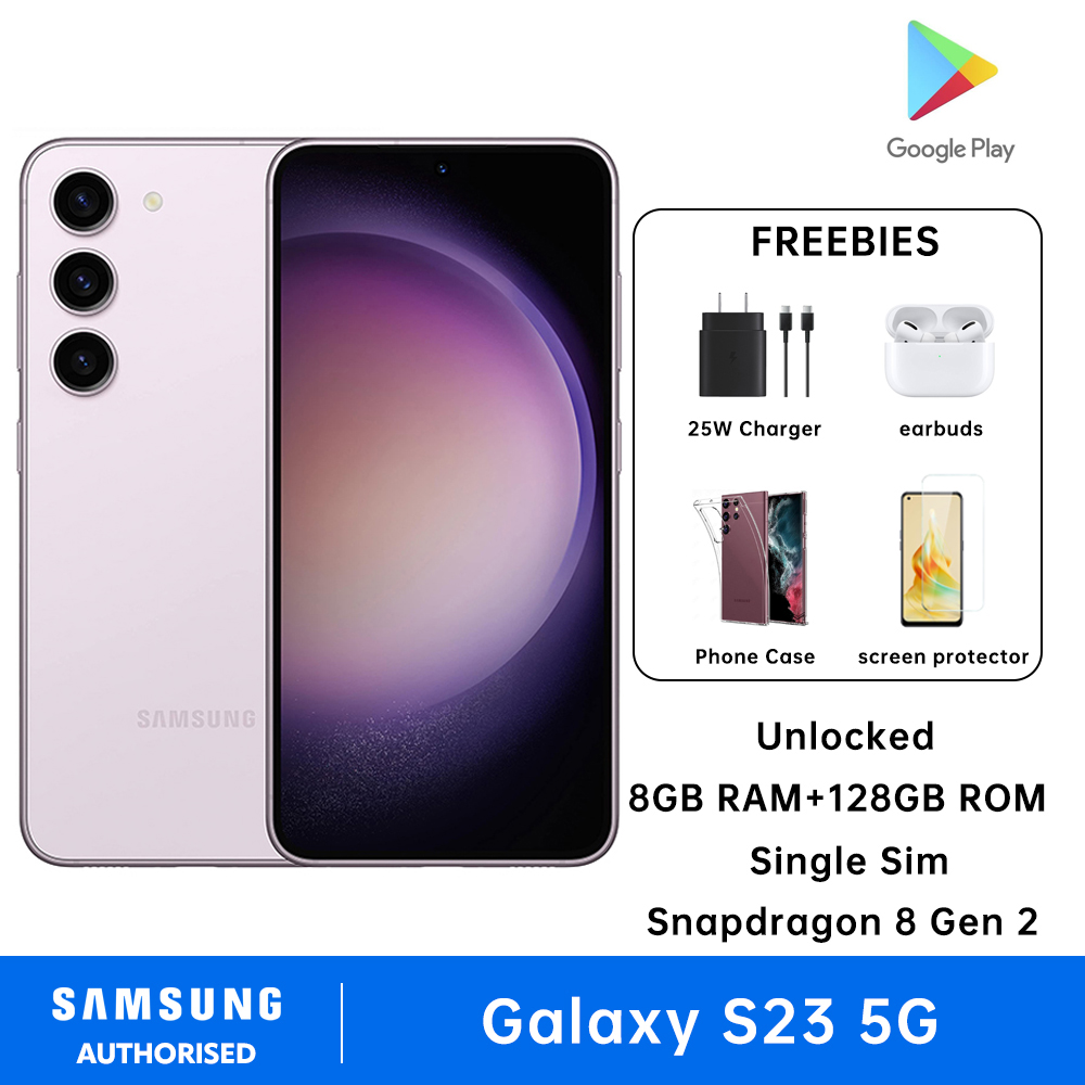 SAMSUNG Galaxy S23 5G Smartphone 8GB RAM + 128GB ROM 5G SIngle Sim Cell Phone Snapdragon 8 Gen 2 (4 nm) Factory Unlocked Android Smartphone