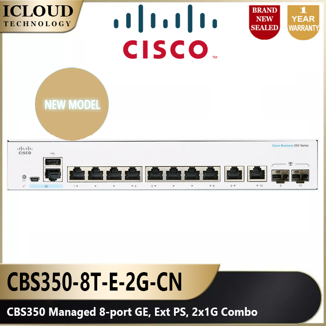 Cisco Cisco Systems CBS350 Managed 8-port GE Ext PS 2x1G Combo