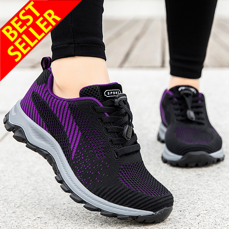 QINGSHUI Women's Lace-up Sneakers - Comfortable and Breathable