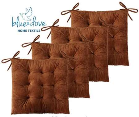 BLUEDOVE Non Slip Chair Pads for Dining/Office Chairs, Brown