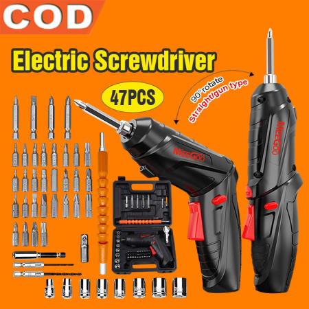 Barena Cordless Electric Screwdriver with 48PCS Bit Set