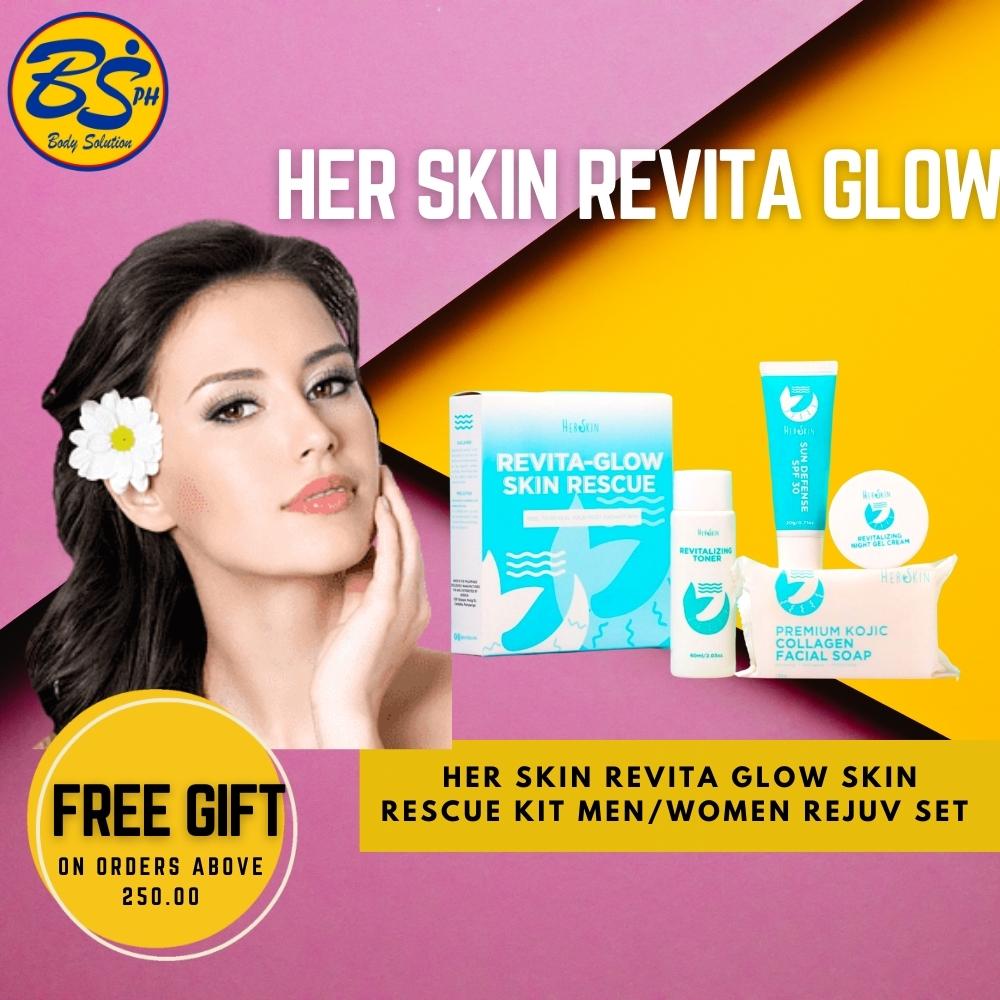 Original Her Skin Revita Glow Skin Rescue Kit Men/Women Rejuv Set by ...