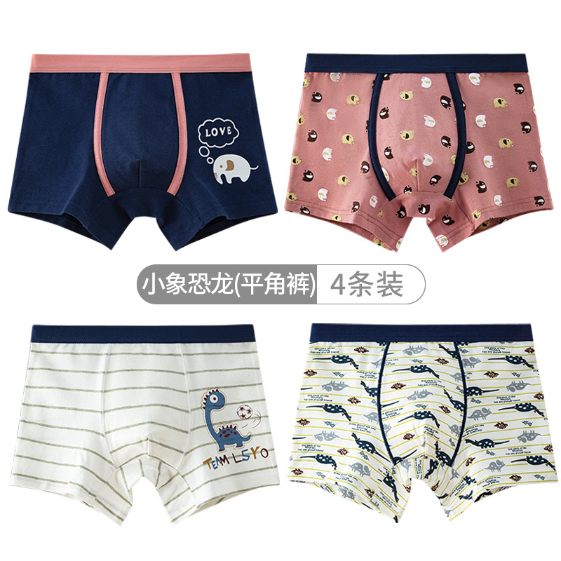 Mml 4 Cái Quần Lót Boxer Bé Trai, Quần Đùi Trẻ Em Sọc 100% Cotton Màu Xanh Hải Quân Quần Áo Đáy Quần Lót Zl8912 Cho 3 4 6 8 10 12 14 Tuổi Dành Cho Bé Trai Bán Quần Lót Boxer Cho Trẻ Em Quần Lót Boxer Cho Trẻ Em Quần Lót Boyleg Cho Bé Trai