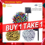 Solar Fairy Lights 100LED, 12M Waterproof Outdoor Christmas Decor