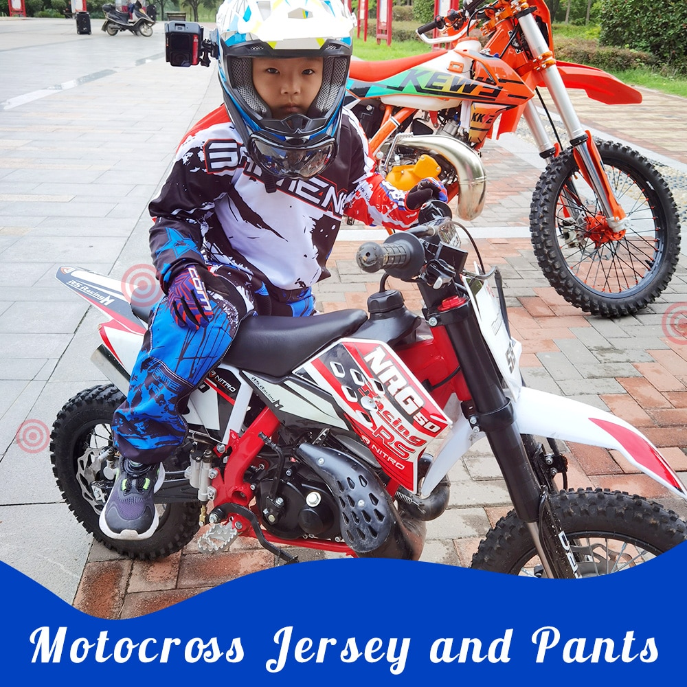Motocross Jersey corrida criança roupas infantis menino estudante