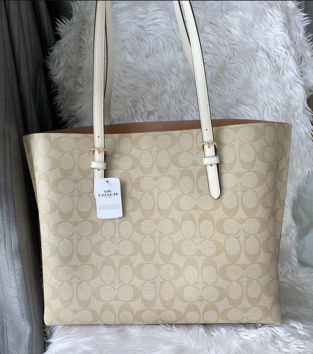 Coach Mollie Tote In Signature Canvas 1665