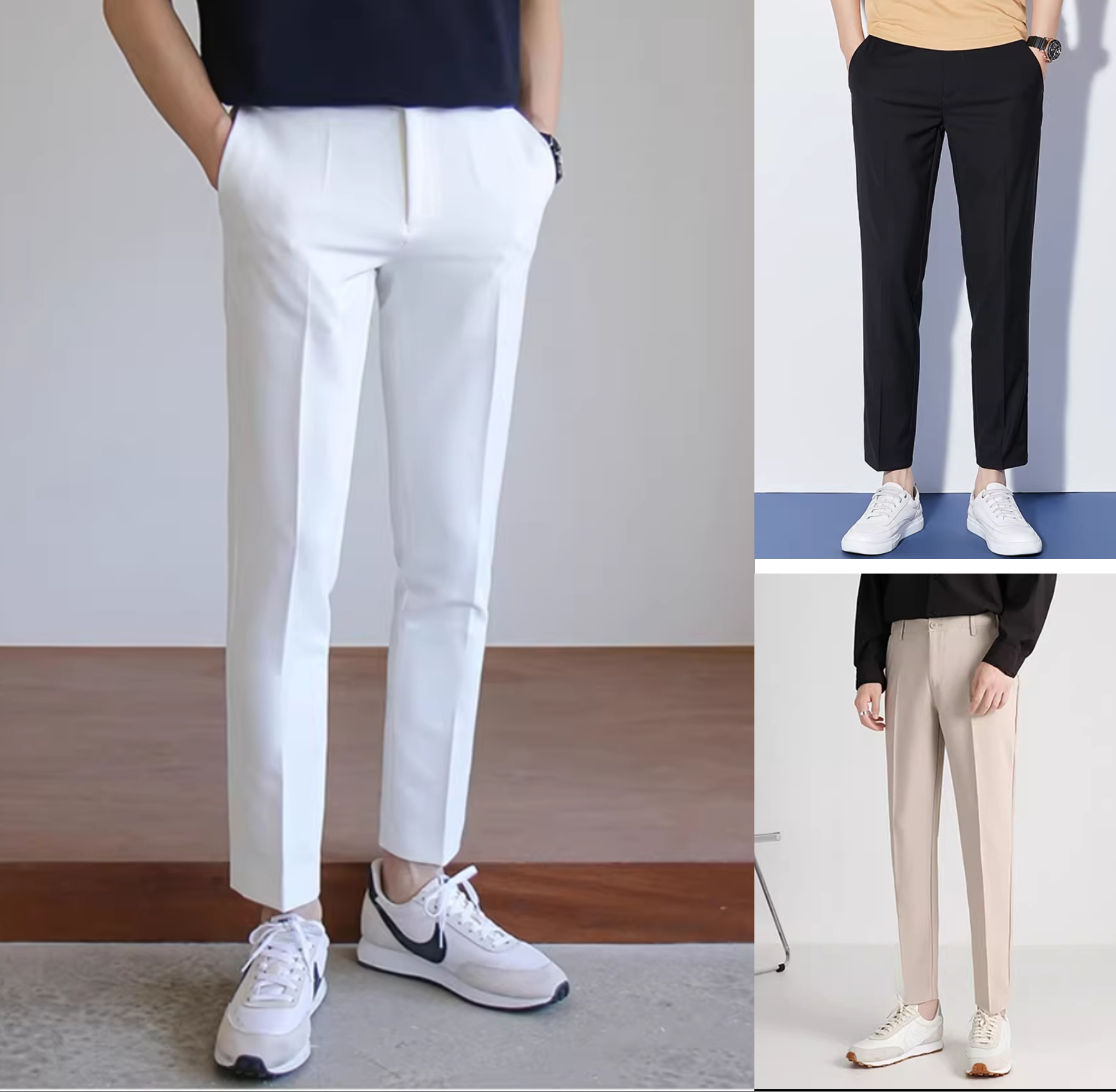 Buy White Trousers & Pants for Men by Bhaane Online | Ajio.com-hangkhonggiare.com.vn