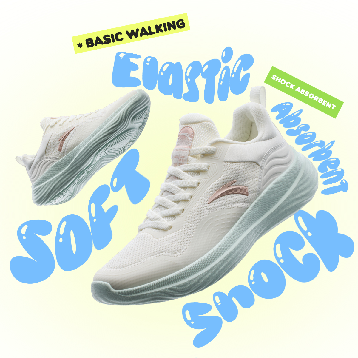 Discount on Anta  shoes - SKU: Anta Women Healthy Walking Training Shoes Yoga Skipping Shoes 822337793 Legit Official Store