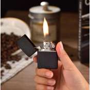 Matte Black/Black paint mini lighter （with 5ml additives with case）