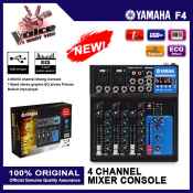 Yamaha F4 Bluetooth Mixer with Reverb Effect - 4 Channel