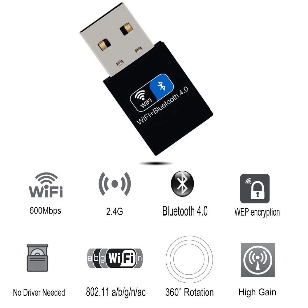 iFun4U USB WiFi Network Adapter 150Mbps & Bl... Wireless WiFi Bluetooth Adapter 