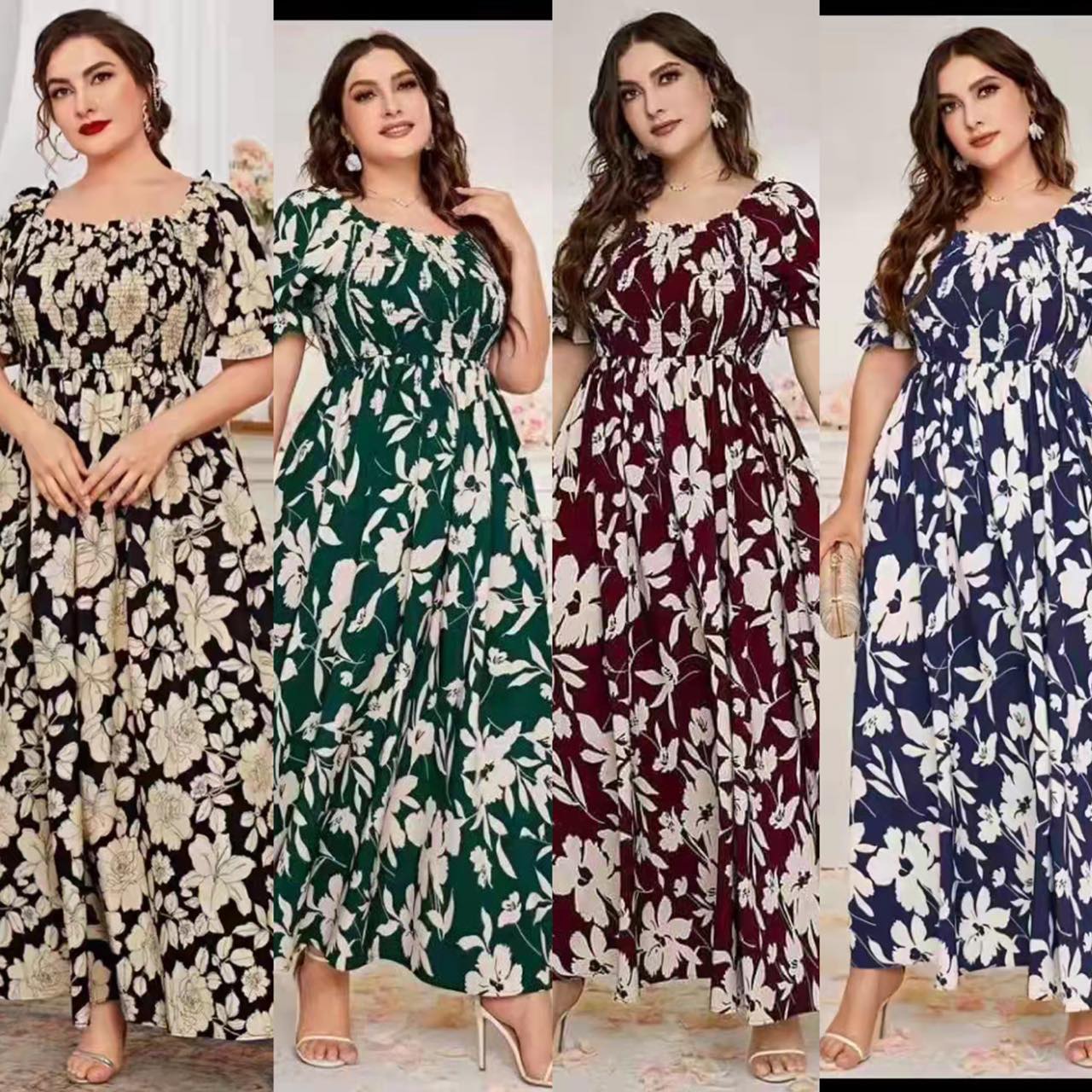 SAMPLE-Jaid Dress - Tropical Bud Floral main image 1