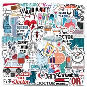 50Pcs/Set Best Doctor Ever sticker Waterproof Diy Fashion luggage laptop phone notebook Stickers