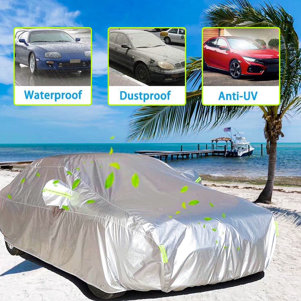 Universal Car Cover Nylon For Sedan, All Weather Protection, Indoor-Outdoor  Cover, Waterproof, Dustproof, Scratch Resistant, UV Protection & Heat  Resistant, For, Wigo, Altis, Hyundai Accent, Honda City, Civic, Kia Soluto,  Mitsubishi Mirage