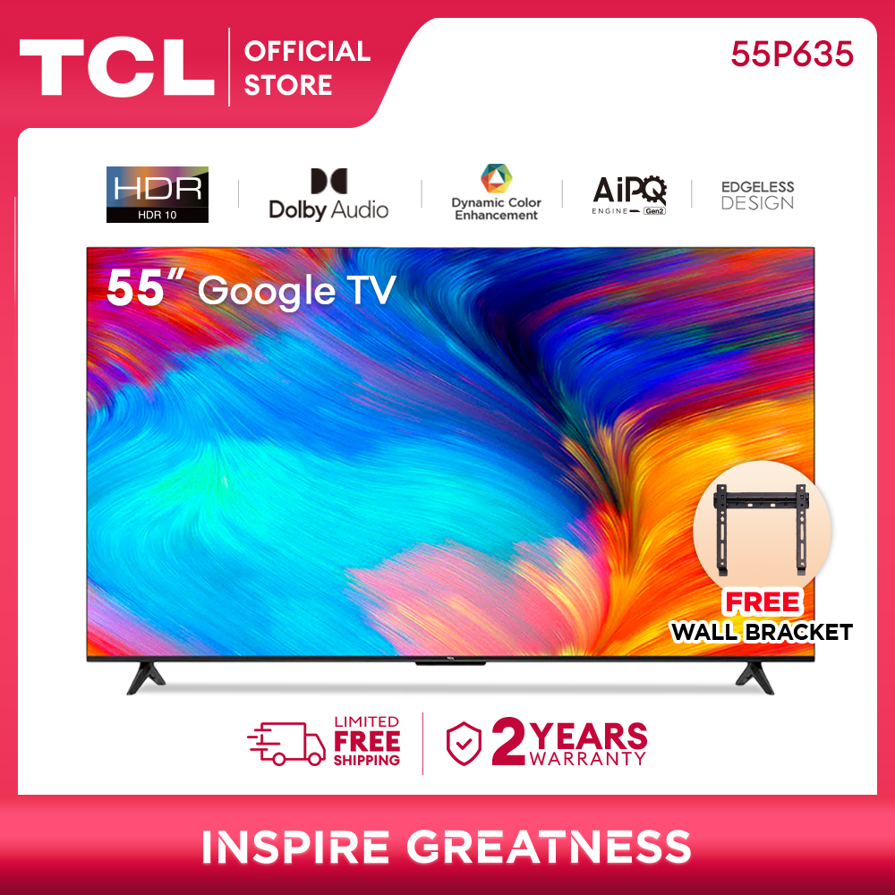TCL 55 Inch 4K Smart Google TV - 55P635