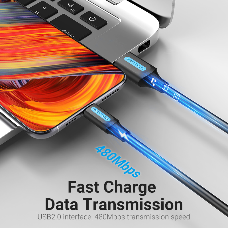 Vention USB 2.0 A Male to Type-C Male 5A Fast Charging Data Cable for – JG Superstore VENTION USB 2.0 A Male to USB-C Maleケーブル1.5m Black PVC Type(CO-6285) 取り寄せ商品