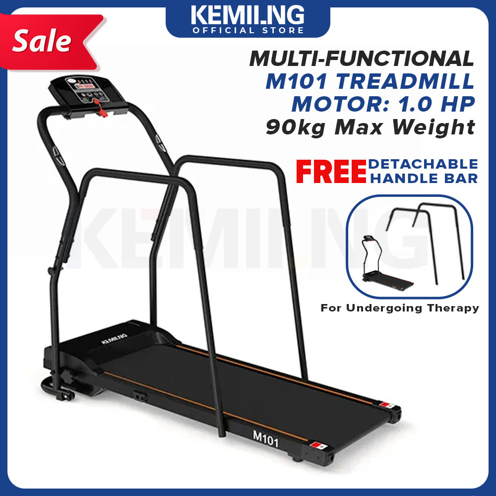 KEMILNG Treadmill, M101 Treadmill New Model Single Function Foldable Easy Installment Fitness Treadmill Exercise Physical Therapy Treadmill