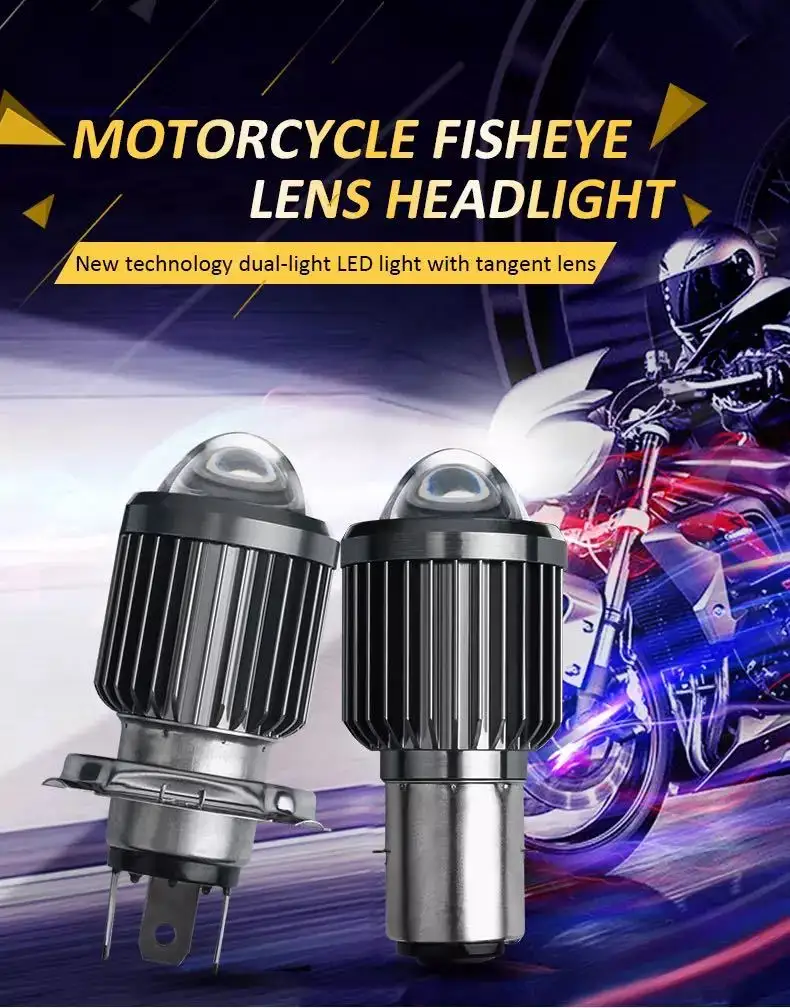 AC 12v/24V HS1 LED Motorcycle Headlight H4 led bulb 4000LM Motorbike HS1  light 40W BA20D