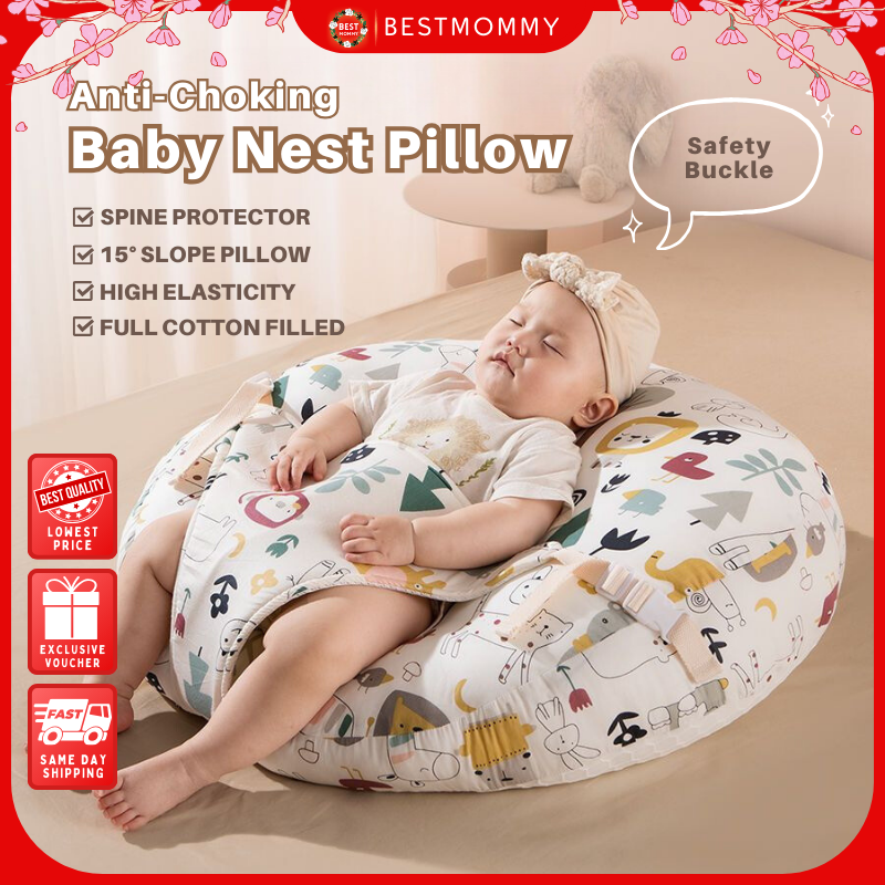 BESTMOMMY Baby Feeding Pillow with Detachable Belt - 0-18 months