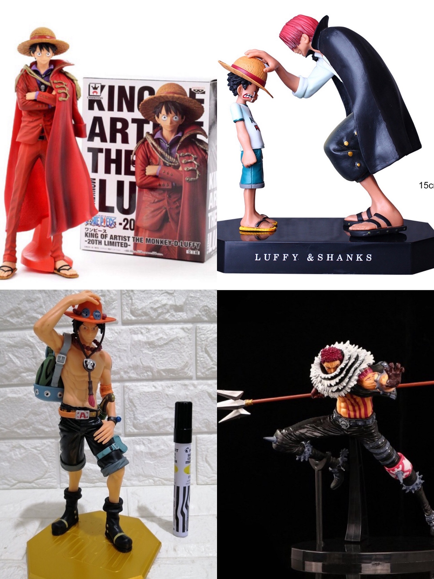 REYOK Anime Figurine Shanks 19 cm Anime Figure Décoration Ornements  Collectibles Toy Animations Character Model Gâteau Voiture Ornements :  : Jeux et Jouets