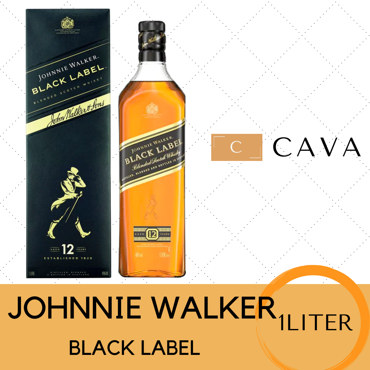 Johnnie Walker - Black/Red Label Pocket - 200ml Miniature Blended