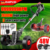 BAIPUXI Rechargeable Grass Cutter with Lithium Battery - Lightweight