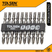 Tolsen Industrial 10pcs Double End Screwdriver Bits Set 20361