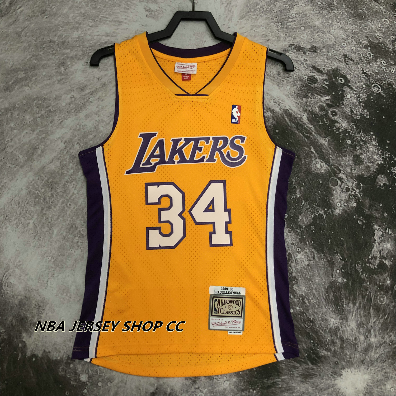 Jersey Mitchell & Ness Los Angeles Lakers #34 Shaquille O'Neal Finals Jersey  purple
