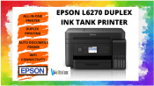 Epson EcoTank L6270 Wi-Fi Duplex All-in-One Ink Tank Printer