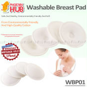 Phoenix Hub Reusable Nursing Breast Pads - Pack of 4