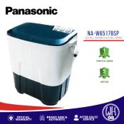 Panasonic 6.5kg. Twin Tub Washing Machine NA-W6517BSP