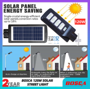 BOSCA Outdoor Solar Induction Street Light with Remote Control