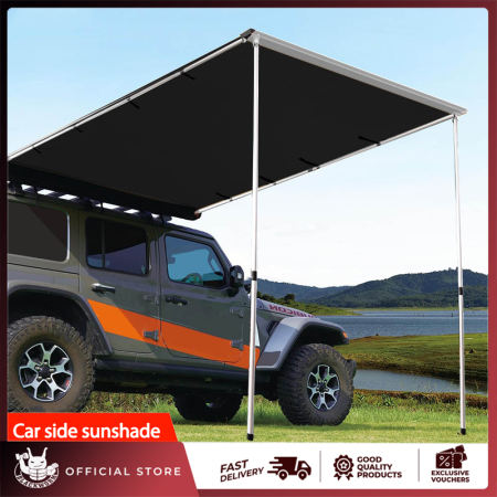 BLACKWORM Car Tent with Awning - 2×2m, 4WD Roof Shade