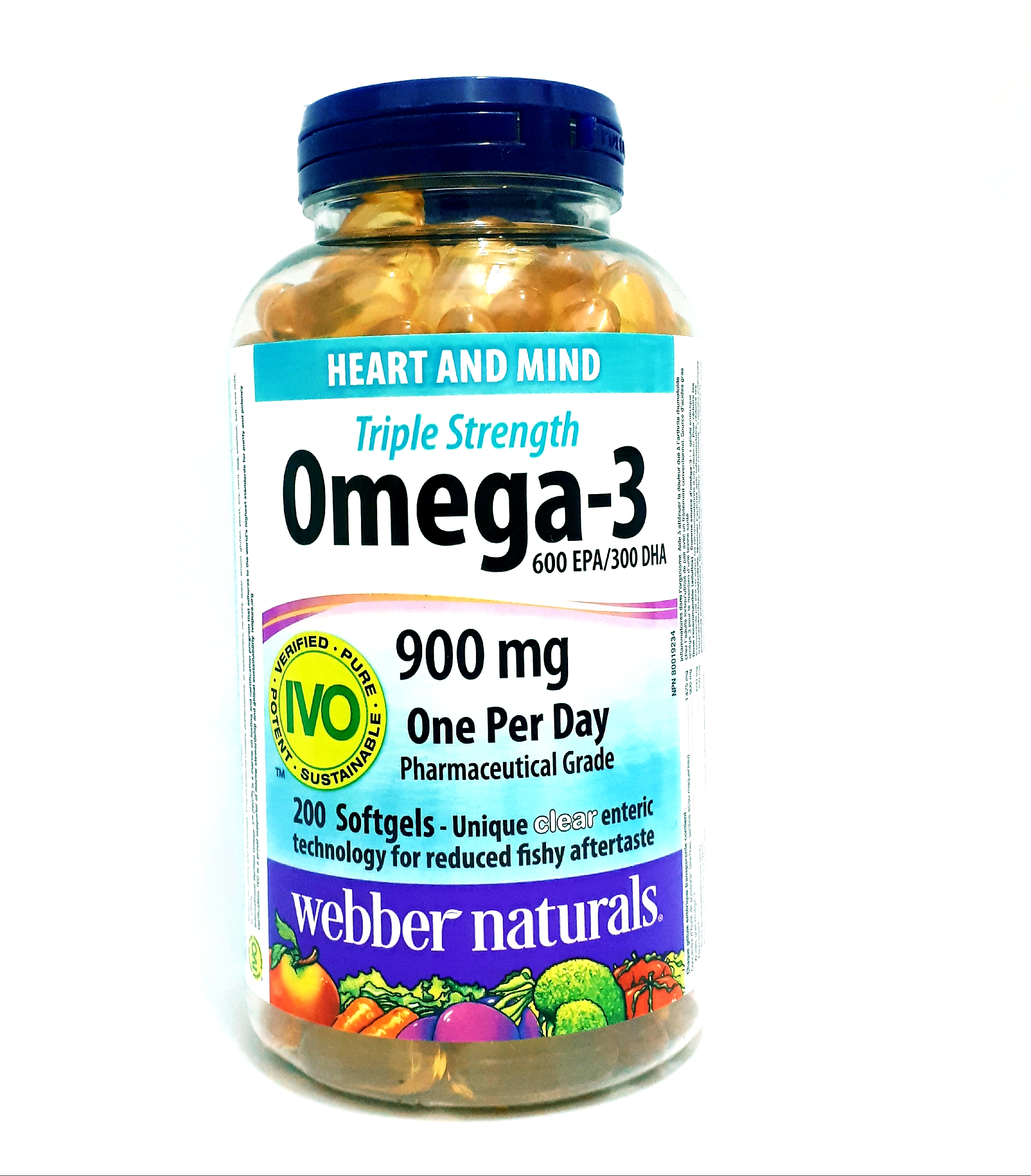 WEBBER NATURALS HEART AND MIND TRIPLE STRENGTH OMEGA-3 900mg (200 SOFTGELS)  MADE IN CANADA | Lazada PH