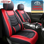 Custom Toyota Waterproof Faux Leather Seat Cover Set