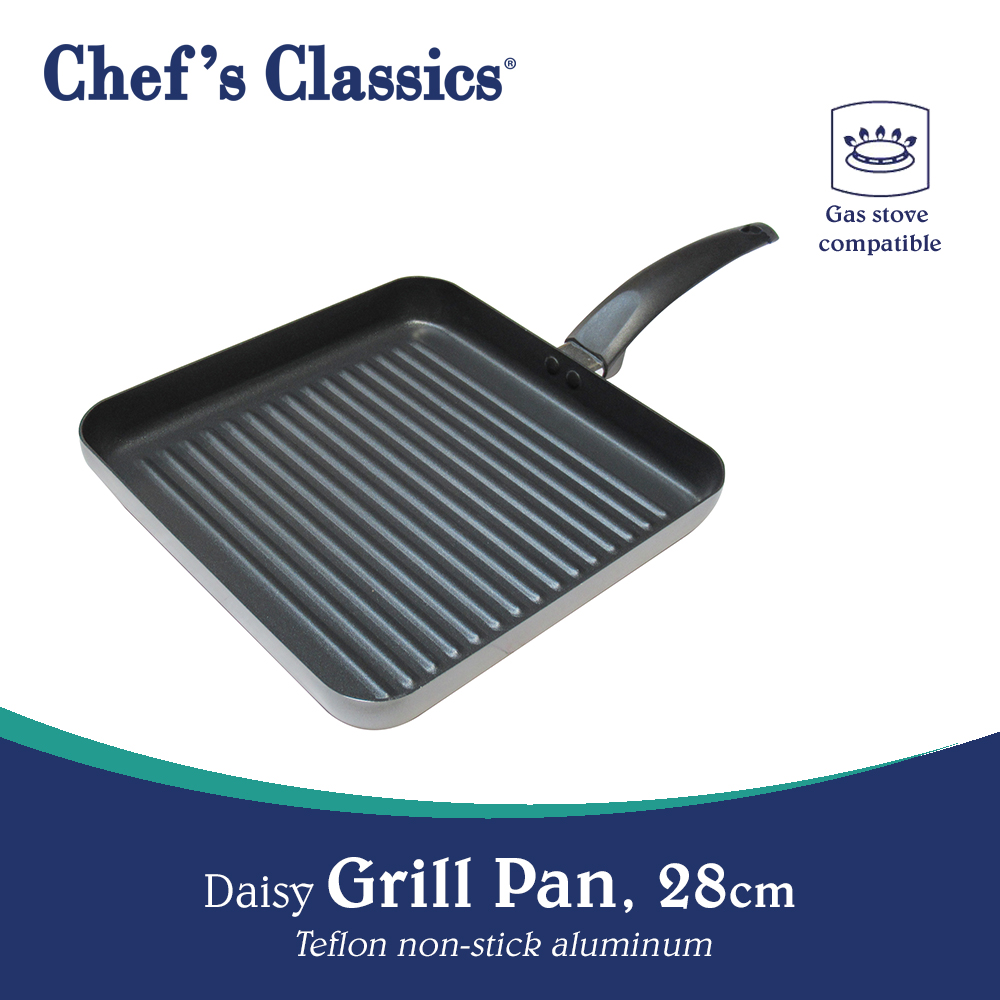 Chef's Classics Daisy Non-Stick Grill Pan, 28cm