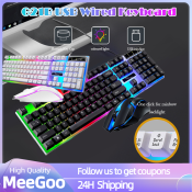 G21B Gaming Keyboard Set with Backlit Mouse for PC