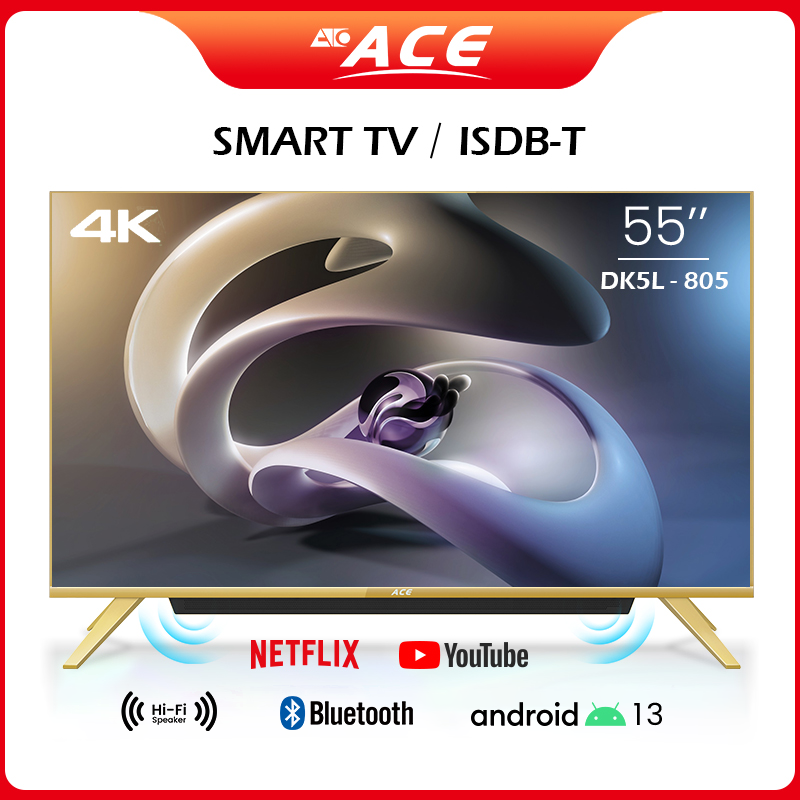 ACE 55" SMART LED TV with Built-in Soundbar