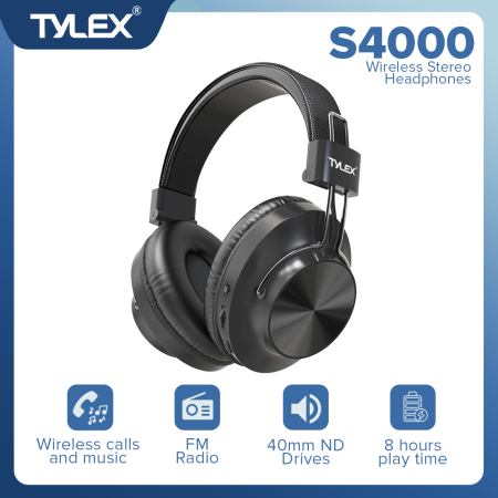 TYLEX S4000 BT Noise Cancelling Foldable Headset with Mic